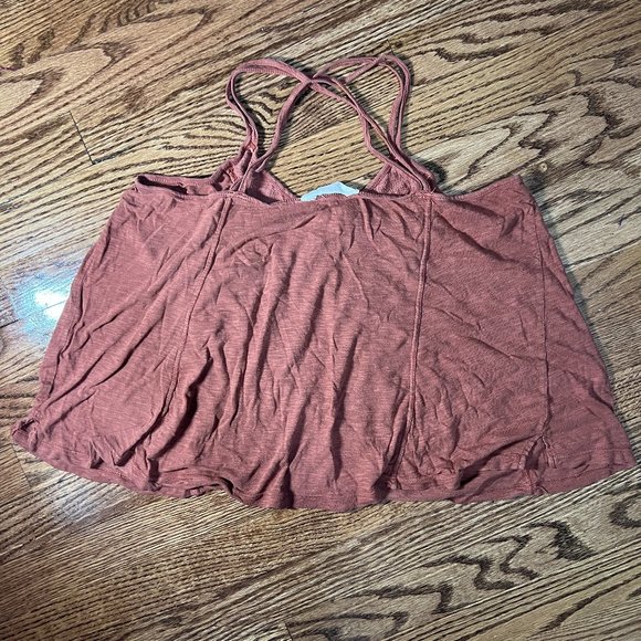 Burnt Orange strappy tank top - Picture 5 of 6